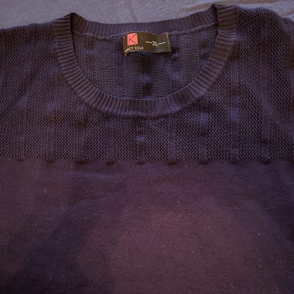 Puff short sleeve lightweight sweater